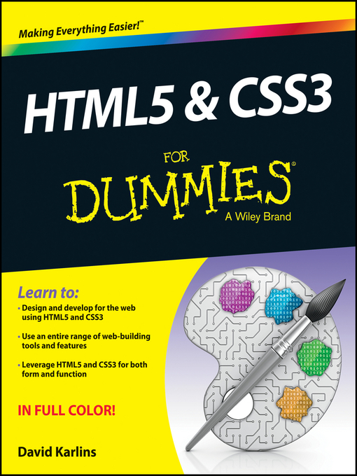 Title details for HTML5 and CSS3 For Dummies by David Karlins - Available